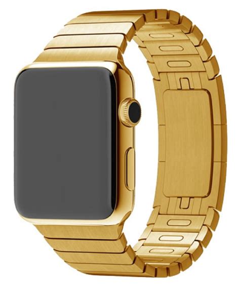 gold plated apple watch band